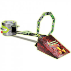 Autópálya kilövővel és sötétben világító autóval Maisto