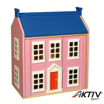 Fa babaház bútorral 50x38x58 cm