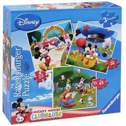 Puzzle 3IN1 - Mickey egér játszóháza Ravensburger Puzzle Ravensburger