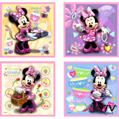 Puzzle 3IN1 memóriajáték - Minnie Ravensburger