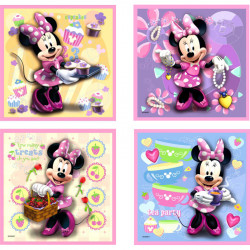 Puzzle 3IN1 memóriajáték - Minnie Ravensburger Puzzle Ravensburger
