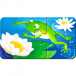 Puzzle 9x2 db - Állatok a kertben Ravensburger