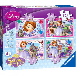 Puzzle 3IN1 memóriajáték - Hercegnők Ravensburger