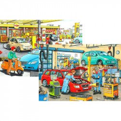 Puzzle 2x24 db - Autószerelő Ravensburger Puzzle