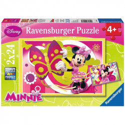 Puzzle 2x24 db - Minnie Ravensburger lepkés Gyereknap Ravensburger