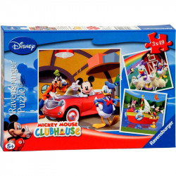 Puzzle 3x49 db - Mickey Ravensburger