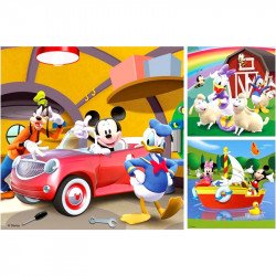 Puzzle 3x49 db - Mickey Ravensburger Gyereknap Ravensburger
