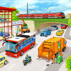 Puzzle 3x49 db - Járművek Ravensburger