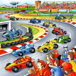 Puzzle 3x49 db - Járművek Ravensburger