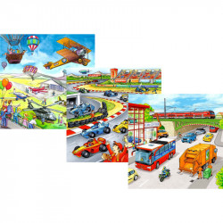 Puzzle 3x49 db - Járművek Ravensburger Puzzle Ravensburger