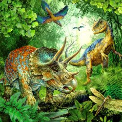 Puzzle 3x49 db - Dinoszauruszok Ravensburger