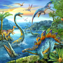 Puzzle 3x49 db - Dinoszauruszok Ravensburger