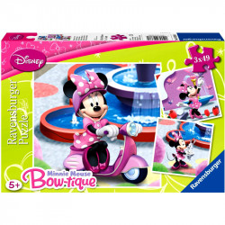 Puzzle 3x49 db - Minnie Ravensburger