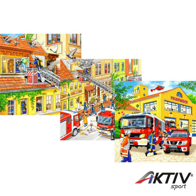 Puzzle 3x49 db - Tűzoltók Ravensburger