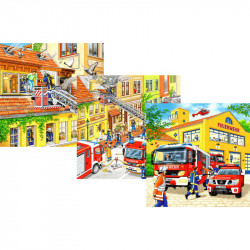 Puzzle 3x49 db - Tűzoltók Ravensburger Gyereknap Ravensburger