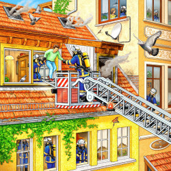 Puzzle 3x49 db - Tűzoltók Ravensburger
