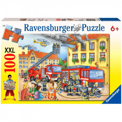 Puzzle 100XXL - Tűzoltók Ravensburger Puzzle Ravensburger