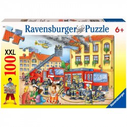 Puzzle 100XXL - Tűzoltók Ravensburger Puzzle Ravensburger