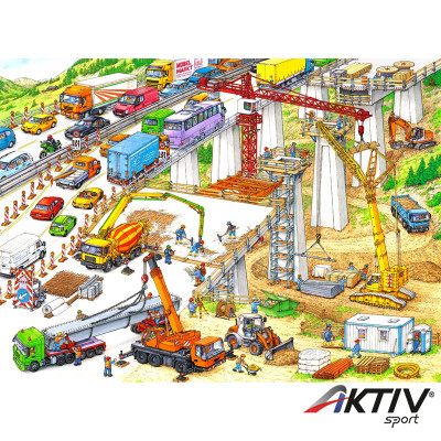 Puzzle 100XXL - Építkezés Ravensburger