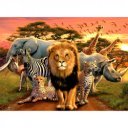 Puzzle 500 db - Afrikai állatok Ravensburger