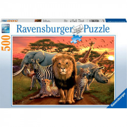 Puzzle 500 db - Afrikai állatok Ravensburger Puzzle Ravensburger