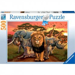 Puzzle 500 db - Afrikai állatok Ravensburger Puzzle Ravensburger