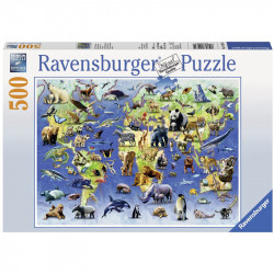 Puzzle 500 db - A világ állatai Ravensburger