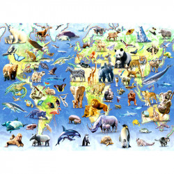 Puzzle 500 db - A világ állatai Ravensburger Puzzle Ravensburger