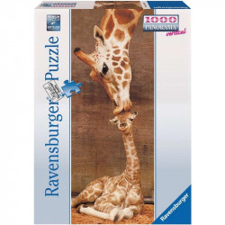 Puzzle 1000 db panoráma - Zsiráfok Ravensburger Puzzle Ravensburger