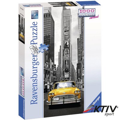 Puzzle 1000 db panoráma Taxi New Yorkban Ravensburger