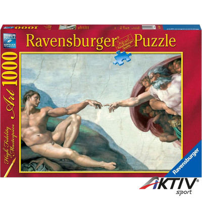 Puzzle 1000 db - Michelangelo: Teremtés Ravensburger