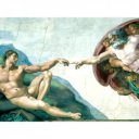 Puzzle 1000 db - Michelangelo: Teremtés Ravensburger