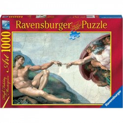 Puzzle 1000 db - Michelangelo: Teremtés Ravensburger Puzzle Ravensburger