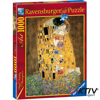 Puzzle 1000 db - Klimt: A csók Ravensburger