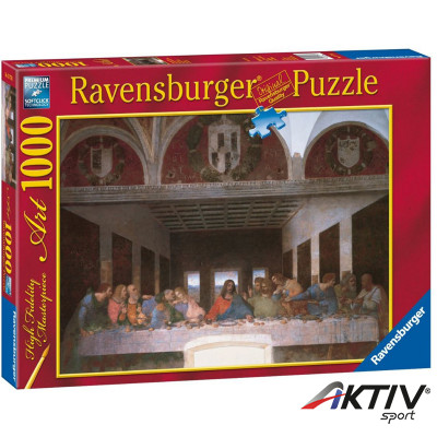 Puzzle 1000 db Da Vinci: Utolsó vacsora Ravensburger