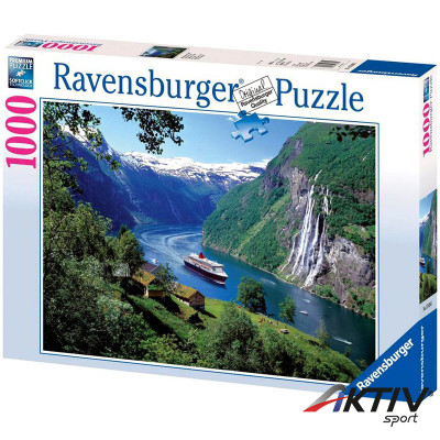 Puzzle 1000 db - Norvég fjordok Ravensburger