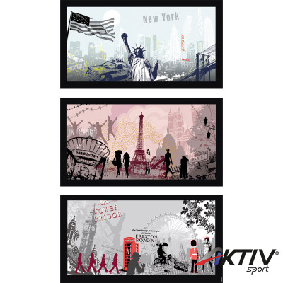 Puzzle 3x500 db - Városi látképek Ravensburger