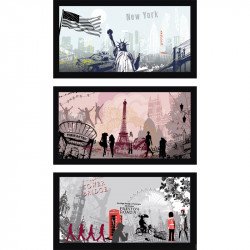 Puzzle 3x500 db - Városi látképek Ravensburger Puzzle Ravensburger