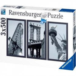 Puzzle 3x500 db - New York Ravensburger Puzzle Ravensburger
