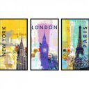 Puzzle 3x500 db - Világvárosok Ravensburger