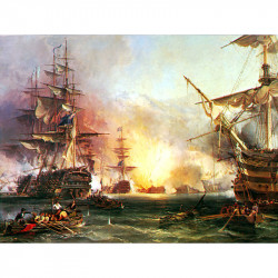 Puzzle 3000 db panoráma - Hadihajók Ravensburger