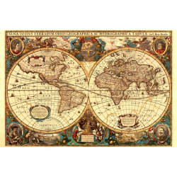 Puzzle 5000 db - Antik világtérkép Ravensburger Puzzle Ravensburger