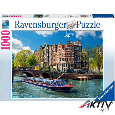 Puzzle 1000 db - Amszterdami túra Ravensburger