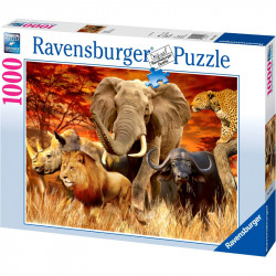 Puzzle 1000 db - Afrikai állatok Ravensburger Puzzle Ravensburger