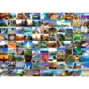 Puzzle 1000 db - 99 csodaszép hely Ravensburger