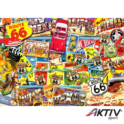 Puzzle 1000 db - 66-os út Ravensburger