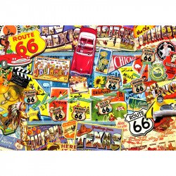 Puzzle 1000 db - 66-os út Ravensburger Puzzle Ravensburger