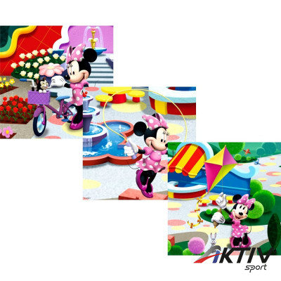 Puzzle 3in1  memóriajáték - Minnie