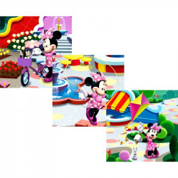 Puzzle 3in1  memóriajáték - Minnie Szórakoztató játékok