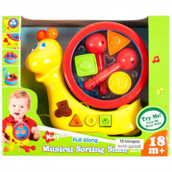 Húzható formaegyeztetős csiga Készségfejlesztő játékok